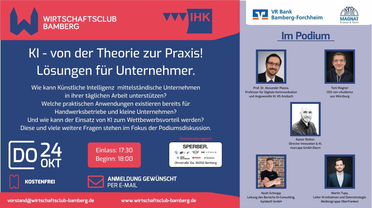 Von der Theorie zur Praxis – Podiumsdiskussion KI